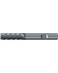 ‎Square End Mill; 3/8″ Dia. × 1-1/8″ LOC × 3/8″ Shank Dia. × 3-1/4″ OAL ; 5 FL ; Carbide ; AlCr ; Series 2573L