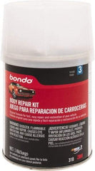 3M - 4 Piece Body Repair Kit - 16 oz Body Filler, .50 oz Cream Hardener, Metal Body Patch, Spreader - Top Tool & Supply