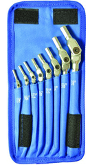 8 Piece -1/8 - 3/8" Chrome HexPro Pivot Head Hex Wrench Set - Top Tool & Supply