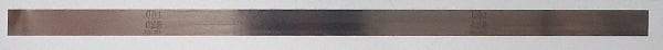 SPI - 0.0025 Inch Thick x 1/2 Inch Wide x 12 Inch Leaf Length, Feeler Gage - Tempered Steel - Top Tool & Supply