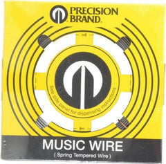 Value Collection - 26 Gage, 0.063 Inch Diameter x 95 Ft. Long, High Carbon Steel, Tempered Music Wire Coil - ASTM A228, 1 Lb. Shipping Weight - Top Tool & Supply