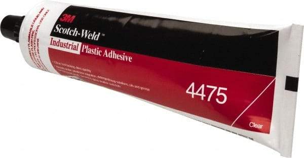 3M - 5 Fluid Ounce Container, Clear, Tube Synthetic Resin Construction Adhesive - Series 4475 - Top Tool & Supply