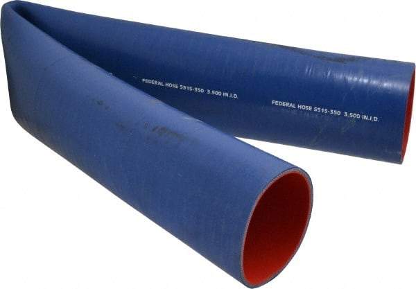 Federal Hose - 3-1/2" ID x 3.82" OD x 3' OAL, Coolant Hose - -65 to 350°F, Blue - Top Tool & Supply