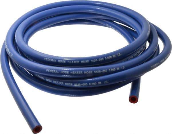 Federal Hose - 1/2" ID x 0.83" OD x 25' OAL, Heater Hose - -65 to 350°F, Blue - Top Tool & Supply