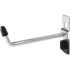 Kennedy - 1/4" Diam, 2-11/16" Long Single Vertical End Pegboard Hook - Steel - Top Tool & Supply