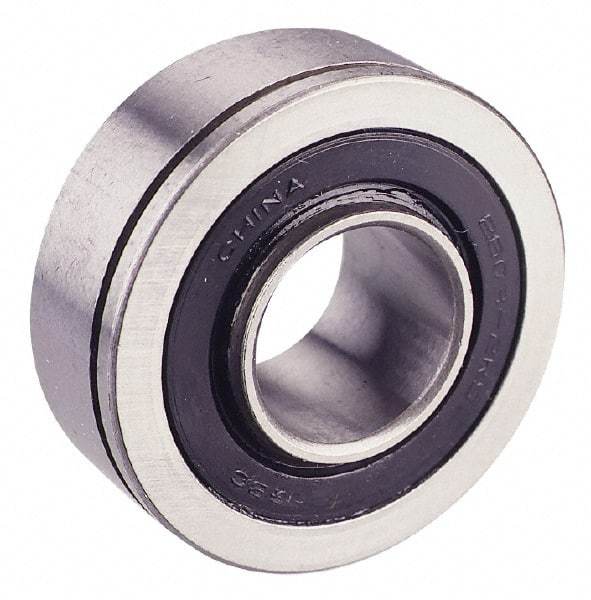 Value Collection - 5/8" Bore Diam, 1-3/4" OD, Double Seal Semi Ground Extra Light Radial Ball Bearing - 1 Row, Round Bore, 707 Lb Static Capacity, 1,366 Lb Dynamic Capacity - Top Tool & Supply