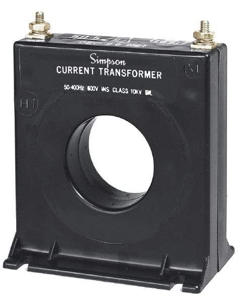 Simpson Electric - 5 Amp AC Input, 60 Hz, Panel Meter Current Transducer - 20, Screw Terminal, For Use with AC Ammeter - Top Tool & Supply