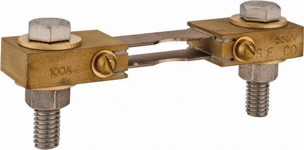 Simpson Electric - Panel Meter Switchboard Shunt - 100, 50 mV Drop, Screw Terminal, For Use with Falcon Series 200 mVDC Meters - Top Tool & Supply