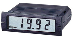 Simpson Electric - 4 Digits, Digital LED, Temperature Meter, Panel Meter - 4-440 Hz, 22 Megohms, 250 VAC, Red - Top Tool & Supply