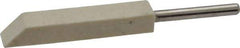 Made in USA - 1/4" Diam, 1/8" Shank Diam, Taper Shaped Mounted Bob - Medium Density, 1/4" Head Length, 1-1/2" Shank Length, Wool Felt, for Reciprocating Tools - Top Tool & Supply