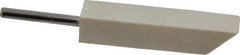 Made in USA - 3/8" Diam, 1/8" Shank Diam, Taper Shaped Mounted Bob - Hard Density, 1-3/4" Head Length, 1-1/2" Shank Length, Wool Felt, for Reciprocating Tools - Top Tool & Supply