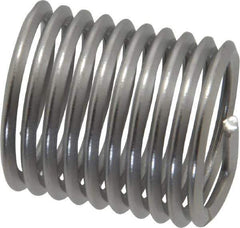 Heli-Coil - M20x2.50 Metric Coarse, 30mm OAL, Free Running Helical Insert - 13-5/8 Free Coils, Tanged, Stainless Steel, Bright Finish, 1-1/2D Insert Length - Top Tool & Supply