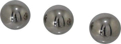 Value Collection - 1-1/2 Inch Diameter, Grade 50, Chrome Steel Ball - 62 to 66 C Hardness, 0.00005 Inch Diameter Deviation, 0.000025 Inch Sphericity - Top Tool & Supply