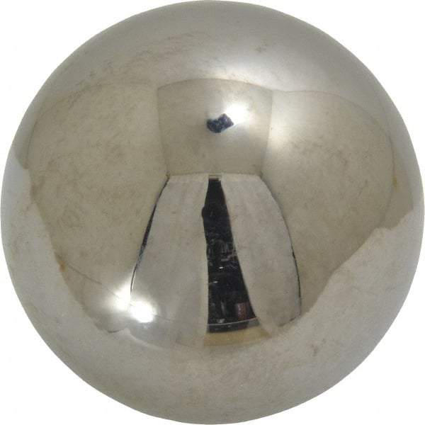 Value Collection - 2 Inch Diameter, Grade 50, Chrome Steel Ball - 62 to 66 C Hardness, 0.00005 Inch Diameter Deviation, 0.000025 Inch Sphericity - Top Tool & Supply