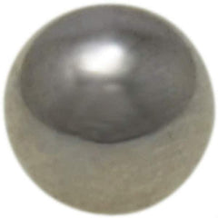 Value Collection - 5 mm Diameter, Grade 25, Chrome Steel Ball - 62 to 66 C Hardness, 0.00005 Inch Diameter Deviation, 0.000025 Inch Sphericity - Top Tool & Supply