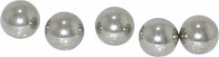 Value Collection - 1/4 Inch Diameter, Grade 100, 316 Stainless Steel Ball - 40 - 45 C Hardness, 0.0001 Inch Sphericity, 0.0001 Inch Diameter Deviation - Top Tool & Supply