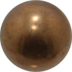 Value Collection - 5/16 Inch Diameter Brass Ball - 0.0002 Inch Sphericity, Grade 200, 75 to 87 B Hardness - Top Tool & Supply