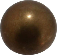 Value Collection - 3/8 Inch Diameter Brass Ball - 0.0002 Inch Sphericity, Grade 200, 75 to 87 B Hardness - Top Tool & Supply