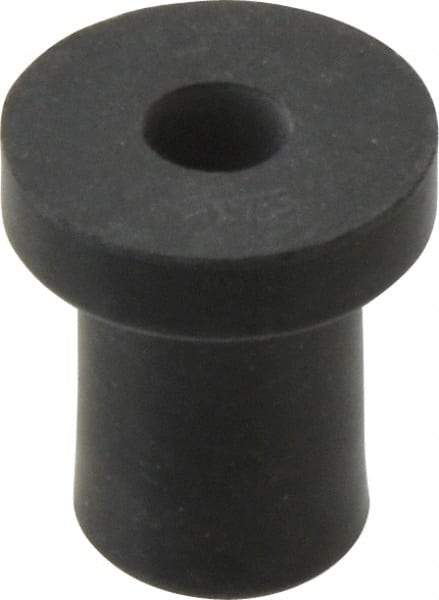 RivetKing - 1/4-20, 0.74" Diam x 0.187" Thick Flange, Rubber Insulated Rivet Nut - UNC Thread, Rubber, 1/2" Body Diam, 0.831" OAL - Top Tool & Supply