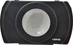 Electrix - 4 Diopter, 3" Wide, Task & Machine Light Magnifier Lens - Black, For Use with 7450 & 7452 Magnifiers - Top Tool & Supply