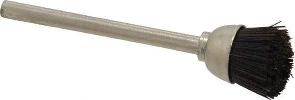 Osborn - 9/16" Diam, 1/8" Shank Straight Wire Cup Brush - 0.012" Filament Diam, 25,000 Max RPM - Top Tool & Supply