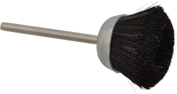 Osborn - 1" Diam, 1/8" Shank Straight Wire Cup Brush - 0.012" Filament Diam, 25,000 Max RPM - Top Tool & Supply