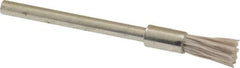 Osborn - 600 Grit, 3/16" Brush Diam, End Brush - Super Fine Grade, 1/8" Diam Shank, 6,000 Max RPM - Top Tool & Supply