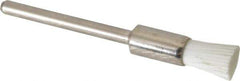 Osborn - 1,000 Grit, 1/4" Brush Diam, End Brush - Ultra Fine Grade, 1/8" Diam Shank, 6,000 Max RPM - Top Tool & Supply