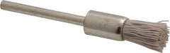 Osborn - 600 Grit, 5/16" Brush Diam, End Brush - Super Fine Grade, 1/8" Diam Shank, 6,000 Max RPM - Top Tool & Supply