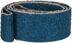 Made in USA - 1" Wide x 42" OAL, 40 Grit, Zirconia Alumina Abrasive Belt - Zirconia Alumina, Coarse, Coated, X Weighted Cloth Backing - Top Tool & Supply