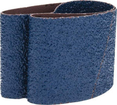 Made in USA - 3" Wide x 21" OAL, 24 Grit, Zirconia Alumina Abrasive Belt - Zirconia Alumina, Very Coarse, Coated, X Weighted Cloth Backing - Top Tool & Supply