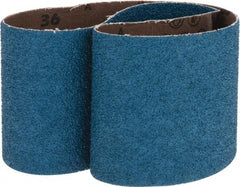 Made in USA - 3" Wide x 24" OAL, 36 Grit, Zirconia Alumina Abrasive Belt - Zirconia Alumina, Very Coarse, Coated, X Weighted Cloth Backing - Top Tool & Supply