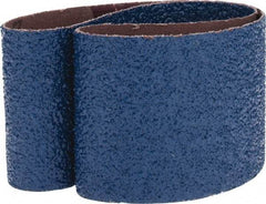 Made in USA - 3" Wide x 24" OAL, 24 Grit, Zirconia Alumina Abrasive Belt - Zirconia Alumina, Very Coarse, Coated, X Weighted Cloth Backing - Top Tool & Supply