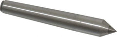 Made in USA - Carbide-Tipped Alloy Steel Standard Point Solid Dead Center - 1MT Morse Taper, 3-5/16" OAL - Top Tool & Supply