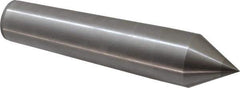 Made in USA - Carbide-Tipped Alloy Steel Standard Point Solid Dead Center - 5MT Morse Taper, 8-1/2" OAL - Top Tool & Supply