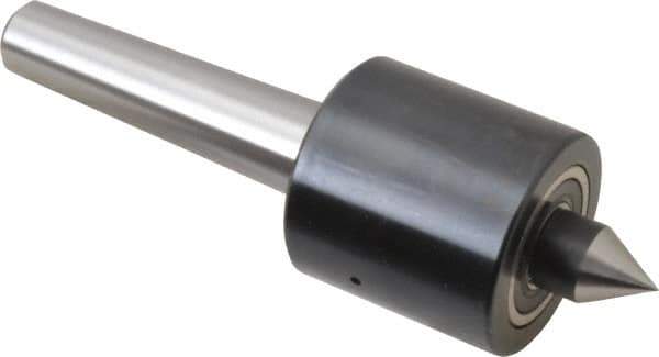 Riten - MT2 Taper Shank, 1-5/8" Head Diam 1,000 Lb Capacity Live Center - 2,500 Max RPM, 1-5/8" Head Length, 9/16" Point Diam, 13/16" Point Len, 300 Lb Max Workpc, Standard Point - Top Tool & Supply