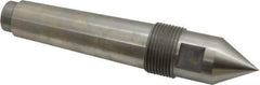 Riten - 1-1/4" Head Diam, Steel Standard Point Solid Dead Center - 4MT Morse Taper, 1-1/4" Point Diam, 2-1/32" Point Length - Top Tool & Supply