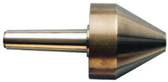 Riten - MT5 Taper Shank, 9" Head Diam 14,000 Lb Capacity Live Center - 6-5/8" Head Length, 4" Point Diam, 6-5/8" Point Len, 7,000 Lb Max Workpc, Bull Nose Point - Top Tool & Supply