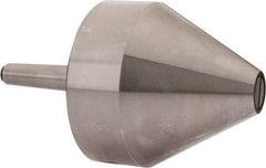 Riten - MT2 Taper Shank, 4" Head Diam 8,000 Lb Capacity Live Center - 4-9/32" Head Length, 1" Point Diam, 4.2813" Point Len, 2,000 Lb Max Workpc, Bull Nose Point - Top Tool & Supply