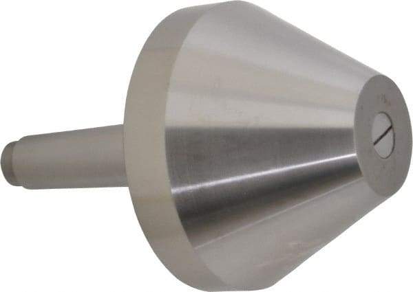 Riten - MT4 Taper Shank, 5" Head Diam 8,000 Lb Capacity Live Center - 3-13/16" Head Length, 2" Point Diam, 3-13/16" Point Len, 4,800 Lb Max Workpc, Bull Nose Point - Top Tool & Supply