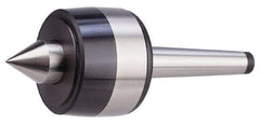 Bison - MT6 Taper Shank, 5.12" Head Diam 7,700 Lb Capacity Live Center - 2,000 Max RPM, 2.48" Point Diam, 2.52" Point Len, 7,700 Lb Max Workpc, 13.13" OAL, 2.52" Long Tip, Standard Point - Top Tool & Supply