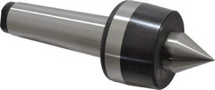 Bison - MT5 Taper Shank, 3.35" Head Diam 4,400 Lb Capacity Live Center - 2,500 Max RPM, 1.61" Point Diam, 1.77" Point Len, 4,400 Lb Max Workpc, 9.33" OAL, 1.77" Long Tip, Standard Point - Top Tool & Supply