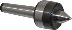 Bison - MT2 Taper Shank, 1.57" Head Diam 460 Lb Capacity Live Center - 5,000 Max RPM, 0.7" Point Diam, 0.87" Point Len, 460 Lb Max Workpc, 4.74" OAL, 0.87" Long Tip, Standard Point - Top Tool & Supply