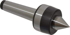 Bison - MT4 Taper Shank, 2.52" Head Diam 1,850 Lb Capacity Live Center - 3,000 Max RPM, 1.1" Point Diam, 1.24" Point Len, 1,850 Lb Max Workpc, 7.24" OAL, 1.24" Long Tip, Standard Point - Top Tool & Supply