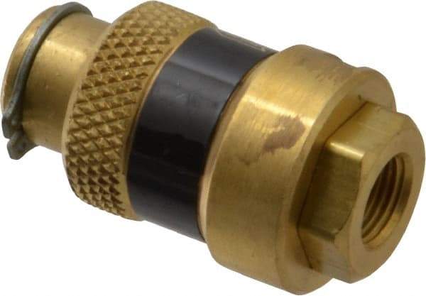 Coilhose Pneumatics - 1/8" Pipe, FNPT x FNPT, Brass Lockout Valve - 150 Max psi, Brass Sleeve - Top Tool & Supply