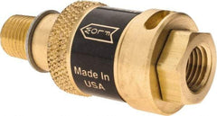 Coilhose Pneumatics - 1/4" Pipe, FNPT x MNPT, Brass Lockout Valve - 150 Max psi, Brass Sleeve - Top Tool & Supply