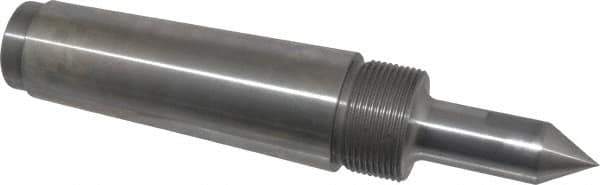 Riten - 7/8" Head Diam, Steel Long Point Solid Dead Center - 5MT Morse Taper, 7/8" Point Diam, 2-1/2" Point Length - Top Tool & Supply