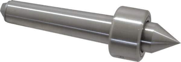 Riten - MT2 Taper Shank, 1-1/4" Head Diam 1,500 Lb Capacity Live Center - 1,000 Max RPM, 3/4" Head Length, 3/4" Point Diam, 13/16" Point Len, 400 Lb Max Workpc, Standard Point - Top Tool & Supply