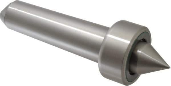 Riten - MT5 Taper Shank, 2-13/16" Head Diam 9,400 Lb Capacity Live Center - 1,000 Max RPM, 1-13/32" Head Length, 1-1/2" Point Diam, 1-1/2" Point Len, 3,800 Lb Max Workpc, Standard Point - Top Tool & Supply