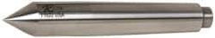 Riten - 0.7" Head Diam, Hardened Tool Steel Standard Point Half Dead Center - 2MT Morse Taper, 0.7" Point Diam, 4-3/16" OAL - Top Tool & Supply